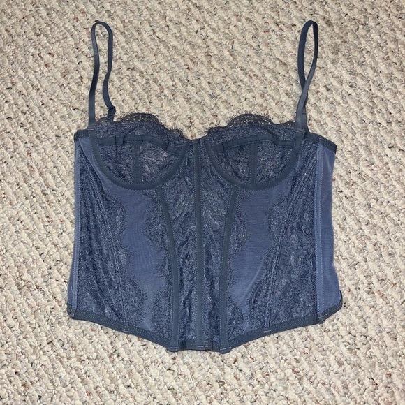 Urban Outfitters Tops - Urban outfitters blue corset top
